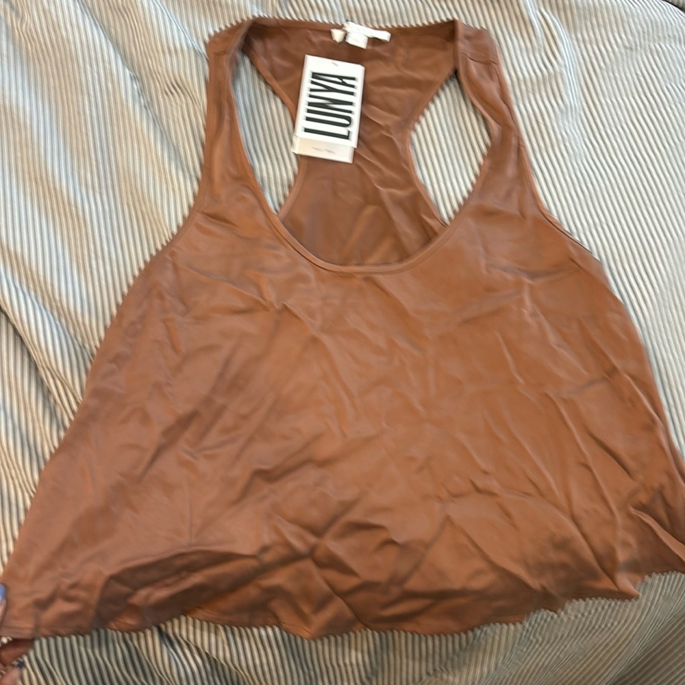 Lunya washable silk tank top size s NWT